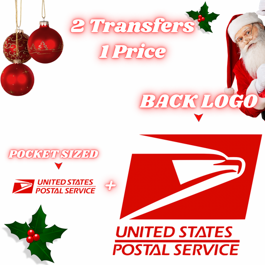 UNITED STATES POSTAL WORKER - SCREEN PRINT TRANSFERS - RED PRINT