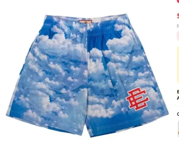 EE (ERIC EMANUEL) NEW YORK CITY SKYLINE - Men's Mesh Print Shorts