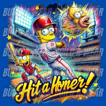 BART HIT A HOMER (PHILLIES FAN) - DOWNLOADABLE PNG