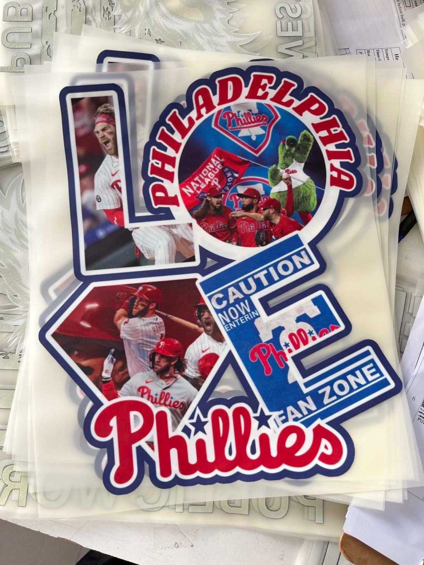 Amazing Ready To Press Custom Love Philadelphia Baseball Fan - DTF TRANSFERS