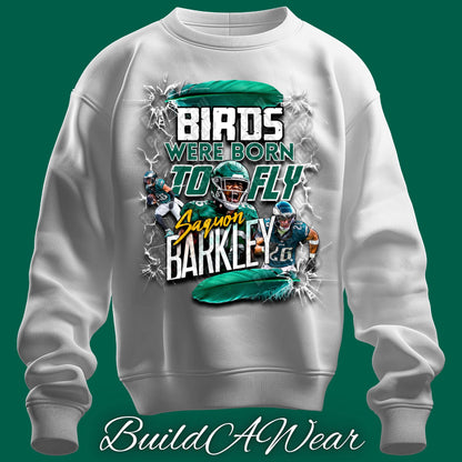 Birds Were Born To Fly - Philadelphia Football Fans Inspired High Quality DOWNLOADABLE PNG - for Sublimation DTF DTG Uvdtf Printing