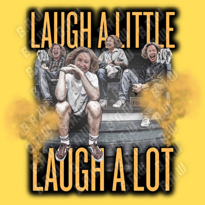 Laugh A Lot Kitty Forman Black & Yellow Up In Smoke High Quality PNG File For Printing DTF Transfers, Uvdtf, Sublimation, Dtg.