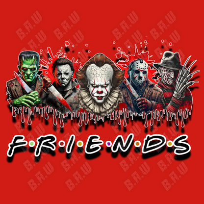 Amazing Scary FRIENDS - High Quality PNG Downloads (3 Files)! For DTF, Sublimation, Uvdtf, Dtg