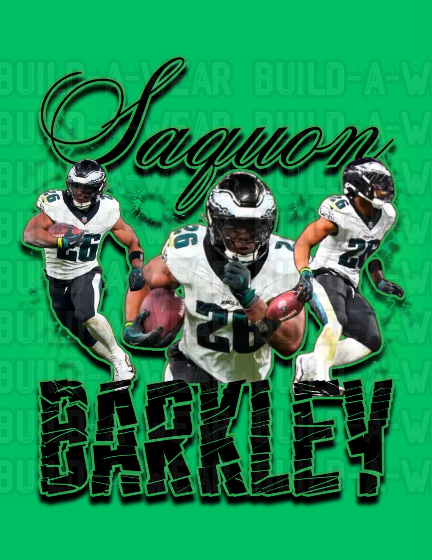 Philadelphia Eagles Saquon Barkley -  Football Fans Inspired High Quality PNG for Sublimation, DTF, DTG & Uvdtf Printing!