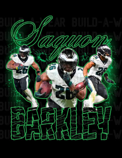 Philadelphia Eagles Saquon Barkley -  Football Fans Inspired High Quality PNG for Sublimation, DTF, DTG & Uvdtf Printing!