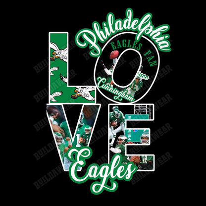 Love Philadelphia football fans inspired high quality PNG for Sublimation, dtf, dtg, uvdtf printing