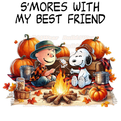 New S’mores With My Best Friend Png - 3 Images Included For 1 Price! Classic Charlie Snoop For Sublimation, DTF, Dtg & Uvdtf Printing!