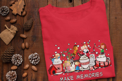 Make Memories Hot Cocoa Cups Christmas Holidays - Ready To Press - DTF Heat Transfers. Great on T-shirts, Hoodies, Sweatshirts, Totes!